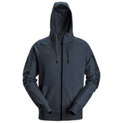 Snickers 2895 Logo Full-Zip Hoodie Dark Navy Melange