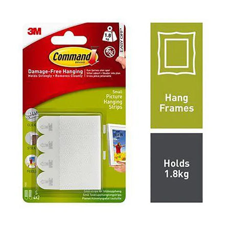 3M Command Small Picture Hanging Strips (4 Pack)