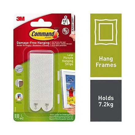 3M Command Large Picture Hanging Strips (4 Pack)