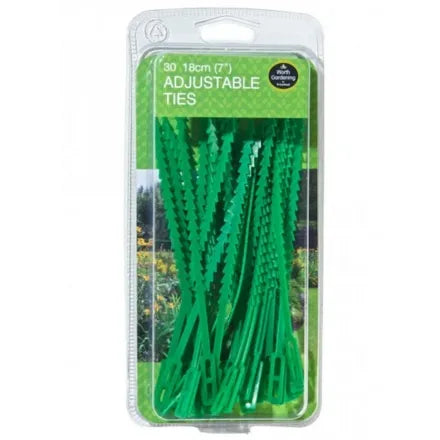 Adjustable Garden Ties 7" 30 Pack