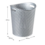 Curver MyStyle Grey Waste Paper Bin