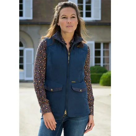 Baleno Chester Ladies Quilted Gilet in Khaki