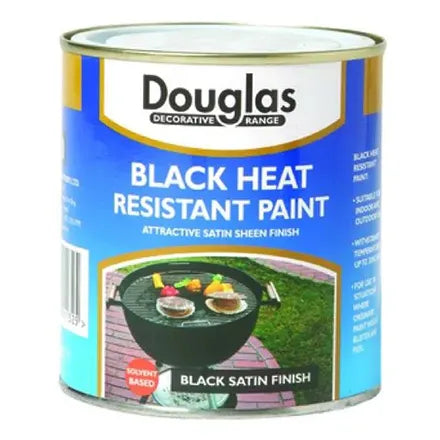 Douglas Heat Resistant Paint Black