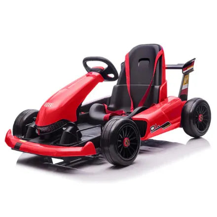 24V Kids' Electric Red Drift-Kart