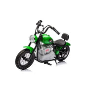 Electric Motor Cycle Ride On With Throttle | Green