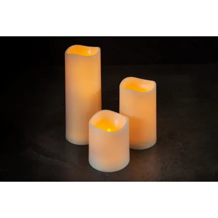 Flameless Pillar Candle- 3 Sizes