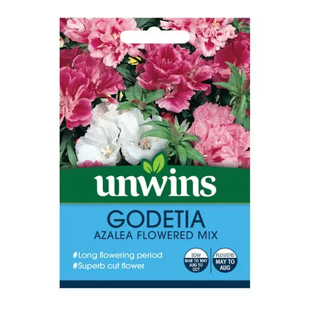 Unwins Godetia Azalea Flowered Mix