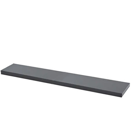 Duraline Grey Medium-Density Fibreboard HGloss Floating Shelf 80cm x 23.5cm
