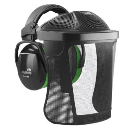 Hellberg Secure 1 Headband with Nylon Mesh Visor