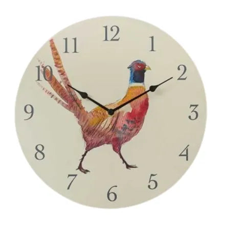 Pheasant Wall Clock 12"