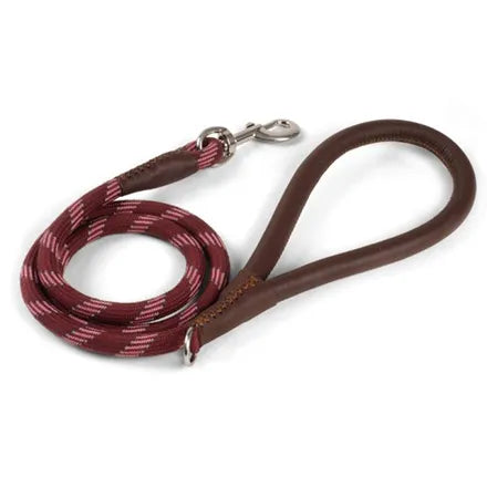 Primo - Burgundy Walkabout Dog Lead (120 x 2cm)