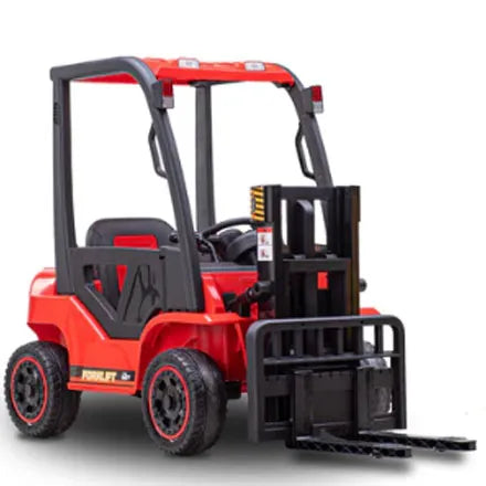 Kids' 12V Electric Forklift Red