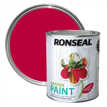 Ronseal Garden Paint Moroccan Red 750ml