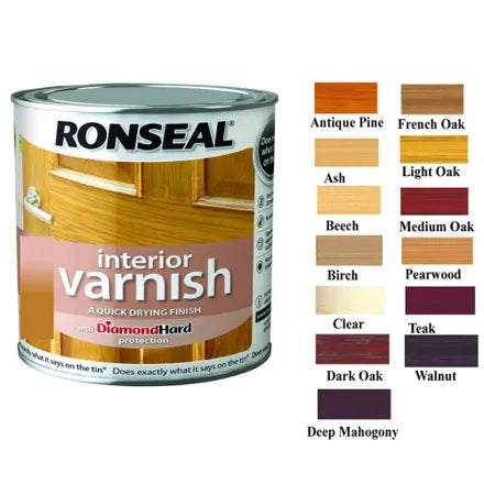 Ronseal Interior Varnish Light Oak Satin