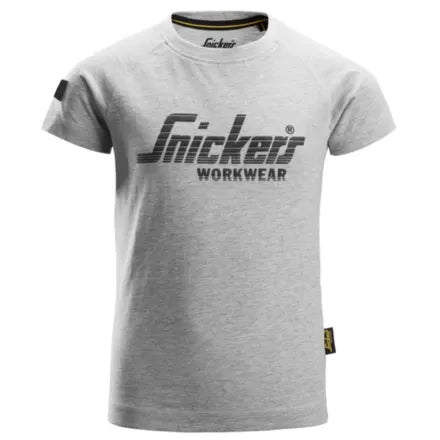 Snickers 7514 Junior Logo T-Shirt Grey Melange