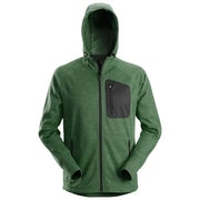 Snickers 8041 Fleece Hoodie Forest Green / Black
