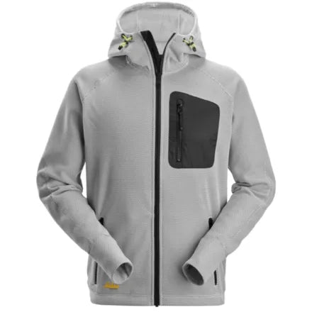 Snickers 8041 Fleece Hoodie White / Black