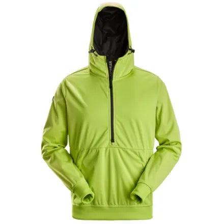 Snickers 8400 Windblocker Stretch Half-Zip Hoodie Lime