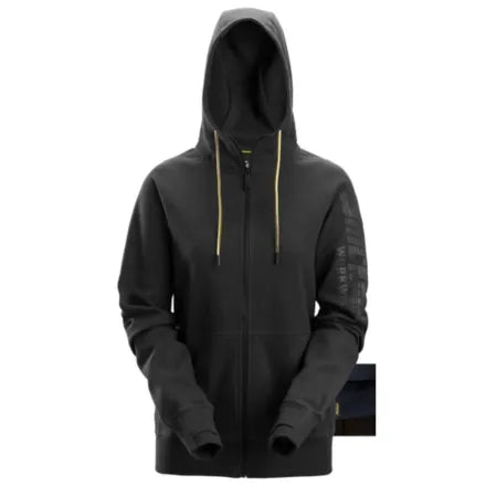 Snickers 2877 Women's Logo Full-Zip Hoodie Black