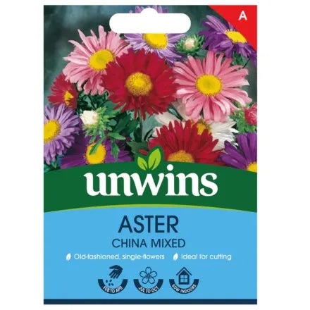 Unwins Aster China Mixed Seeds