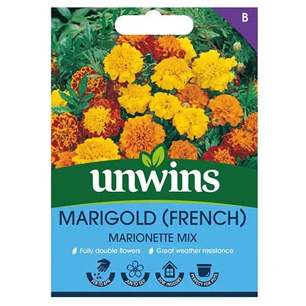 Unwins French Marigold Marionette Mix Seeds
