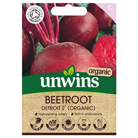 Unwins Organic Beetroot Detroit 2 Seeds