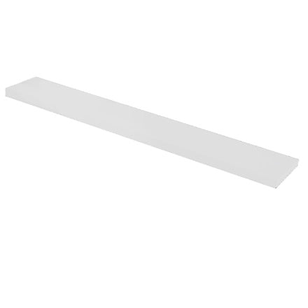 Duraline White Medium-Density Fibreboard Laquered Floating Shelf 118cm x 23.5cm