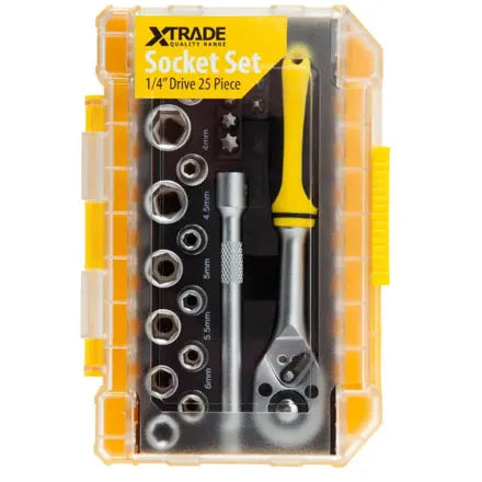 XTrade 1/4'' Drive Socket Set (25pc)
